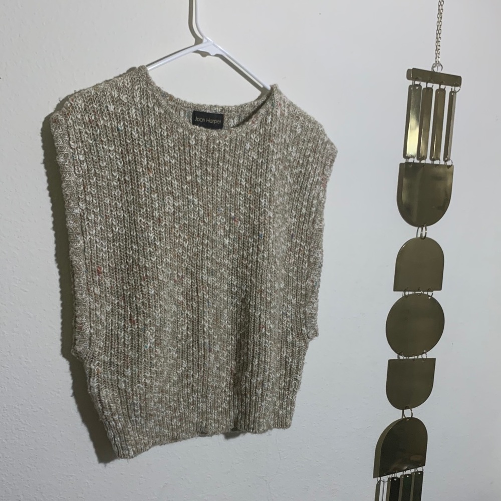 FREE W/ PURCHASE! Joan Harper Cropped Muscle Sweater